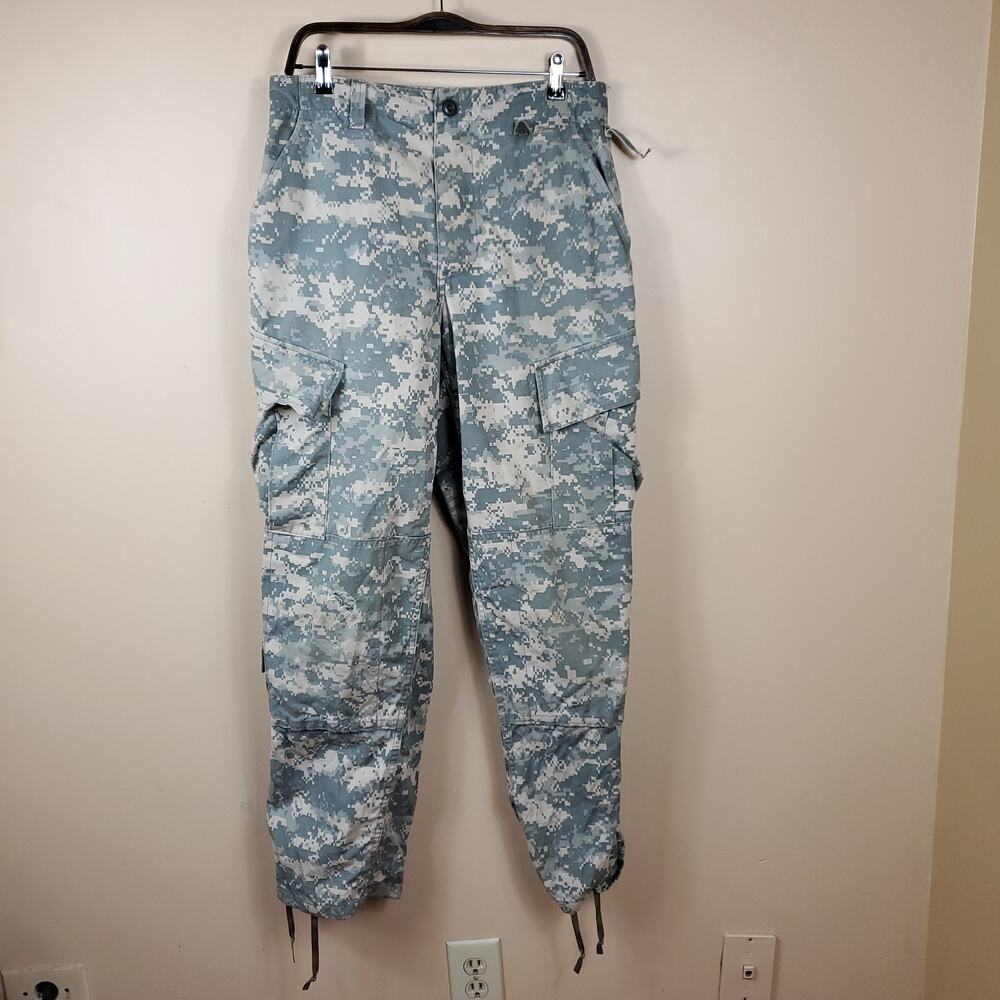 Army Digital Camo Cargo Pants with Button Fly Size S